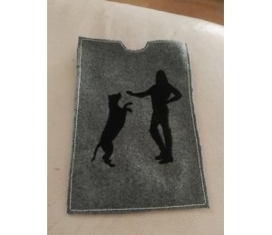 Stickdatei - Hundeplatz Silhouette